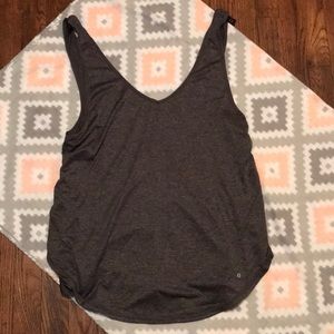 Grey sports muscle tank